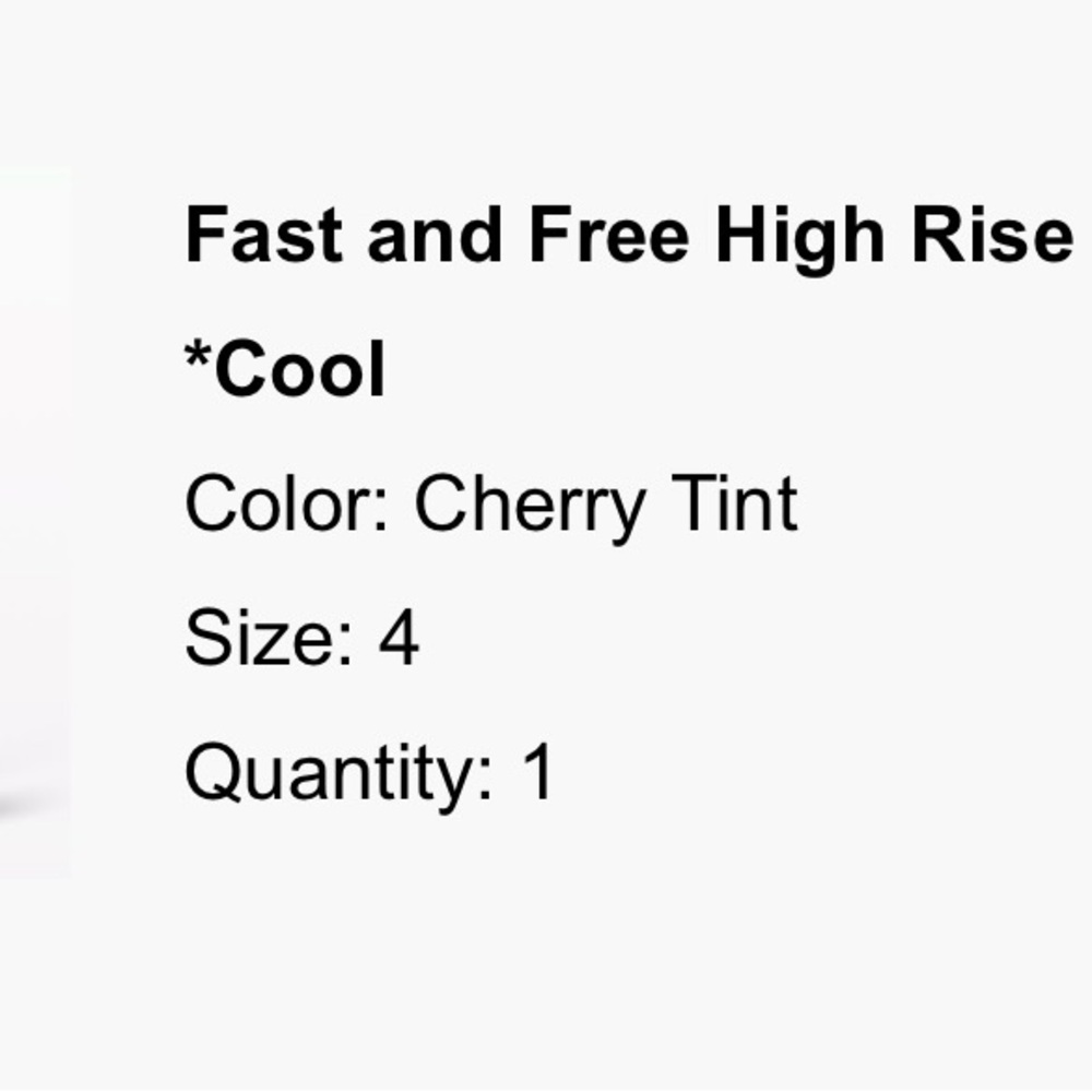 Lululemon Fast and Free High-Rise Tight 25”